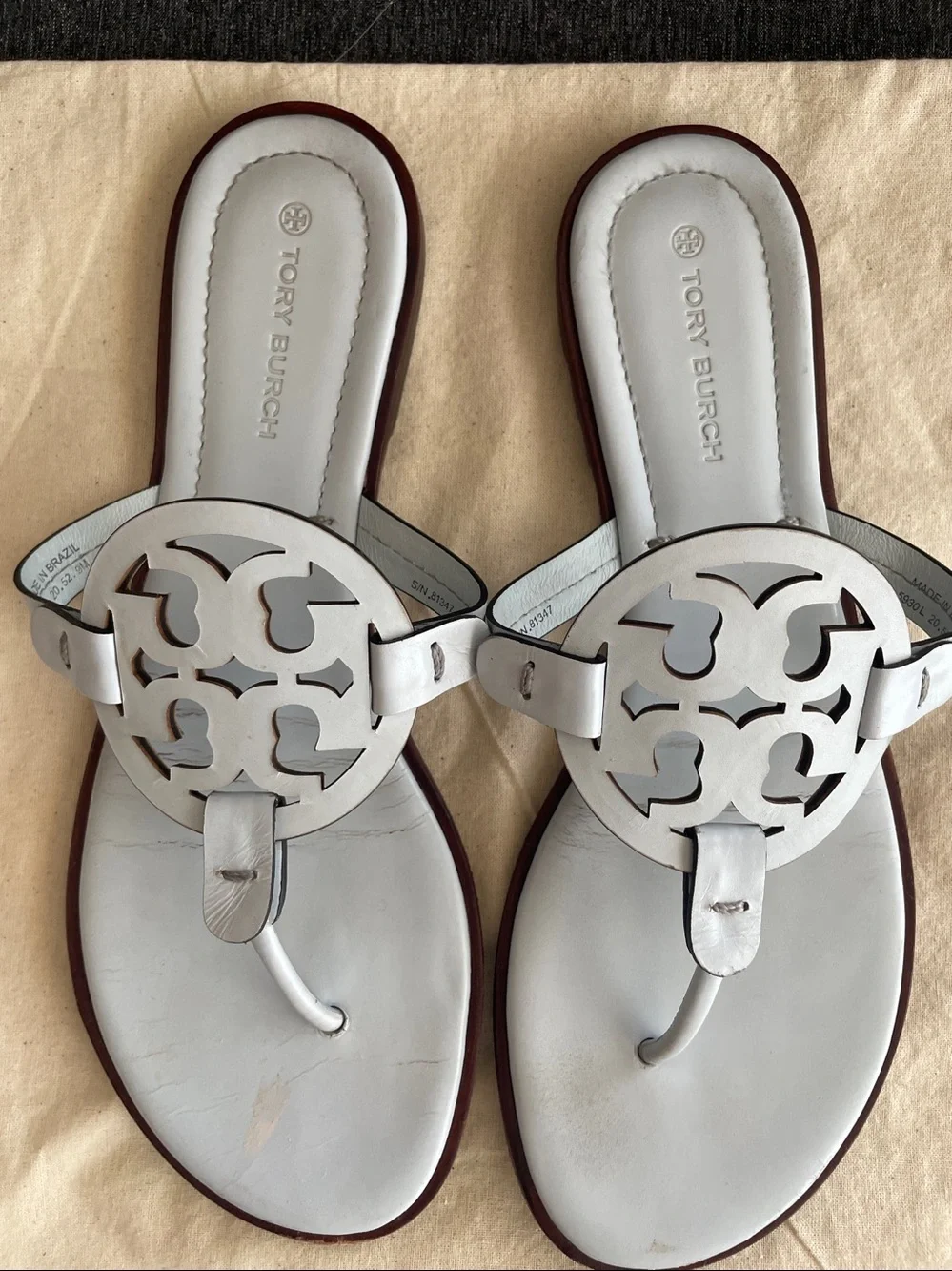 Tory Burch Welt Miller sandals flats in light blue US 9
